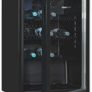exquisit Getränkekühlschrank GKS120-GT-160C schwarz, 84 cm hoch, 54 cm breit